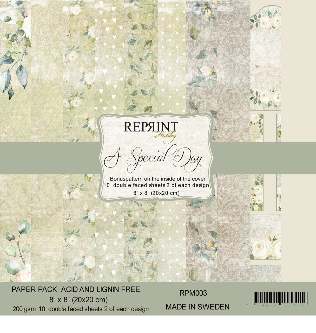 Reprint A Special Day collection 8"x8"
