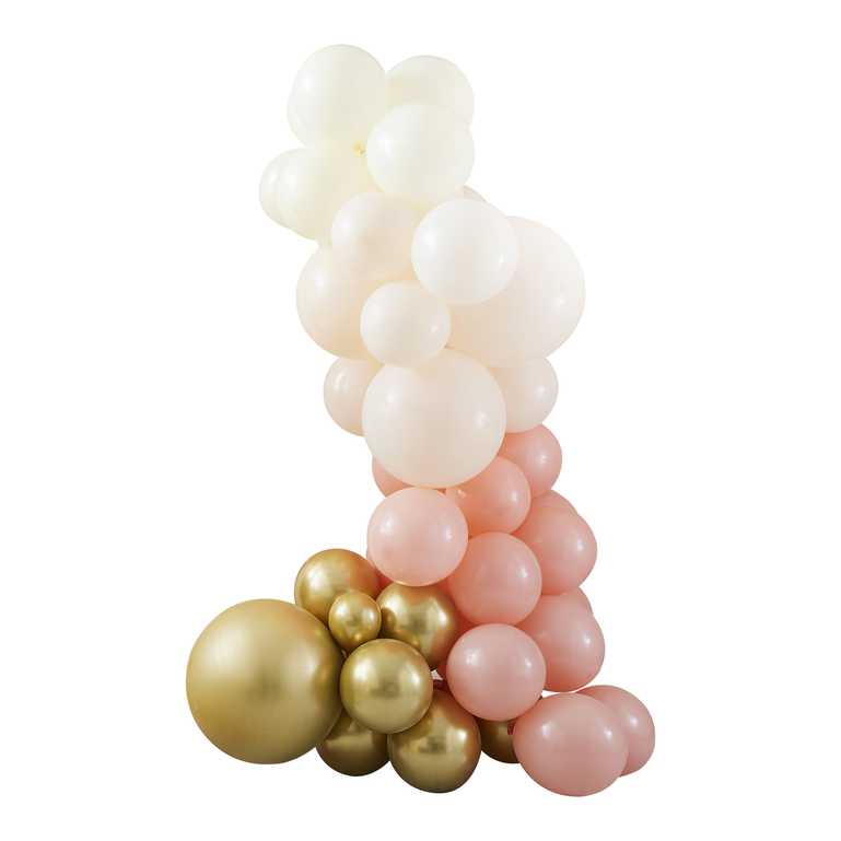 Ballongbåge Aprikos & Guld - 2