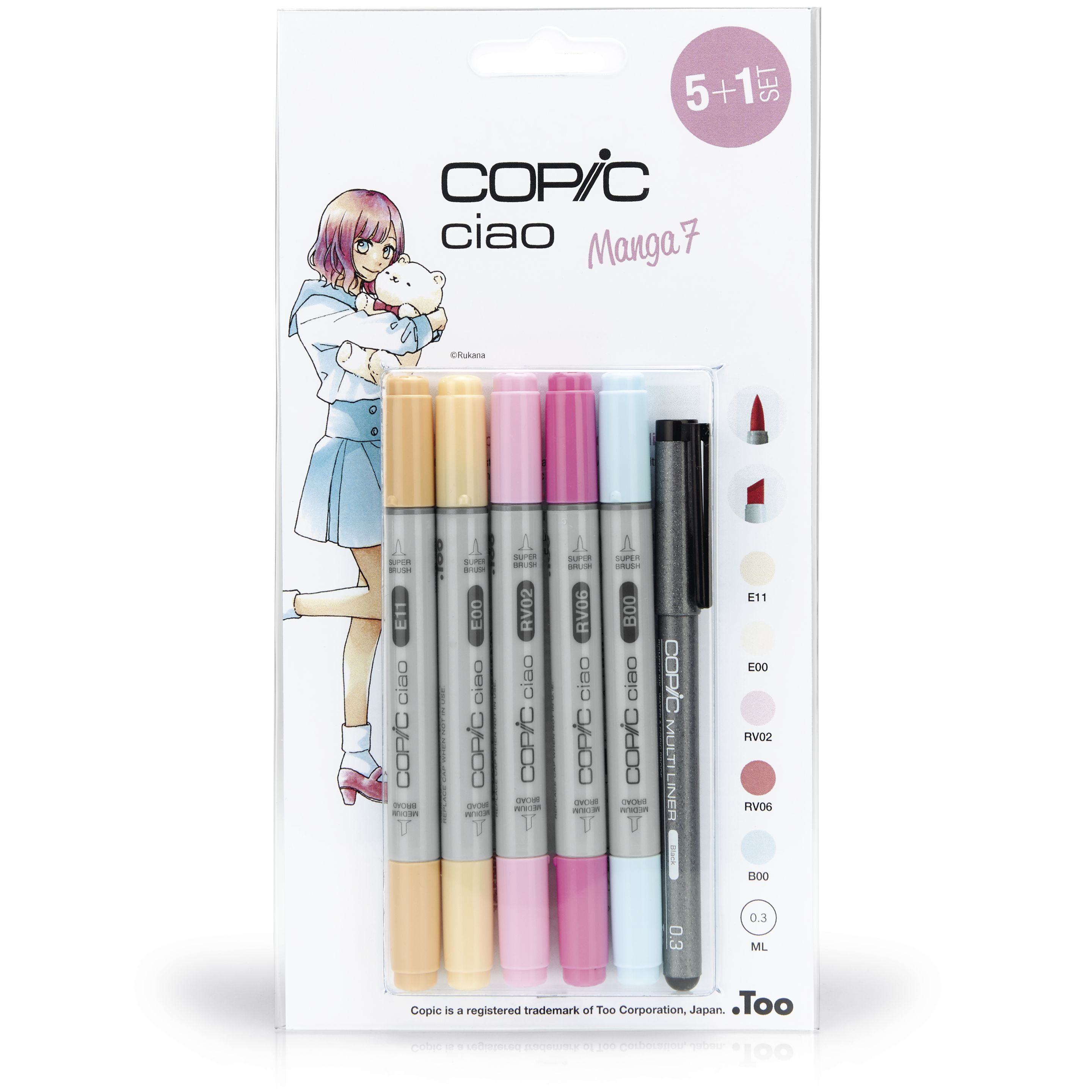 Copic Ciao 5+1 Set Manga 7