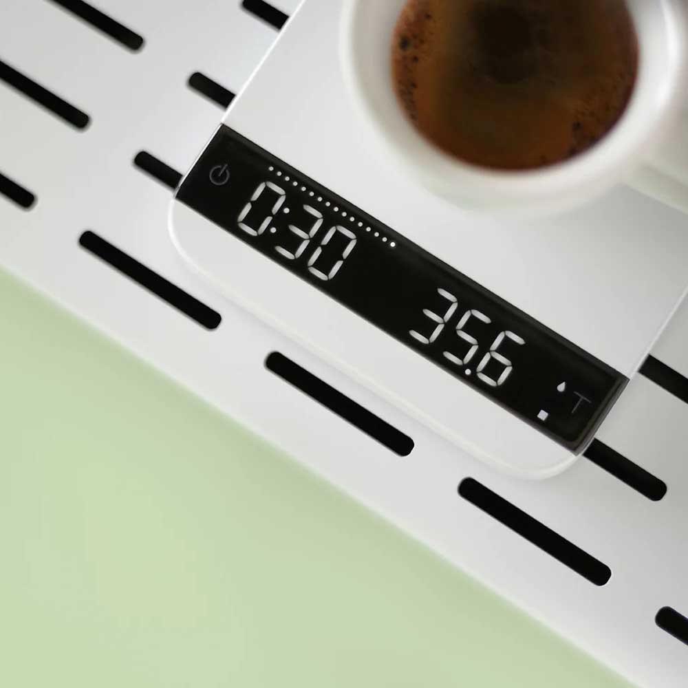 Acaia - Lunar 2021 - kaffevåg - 2kg - Vit - 2