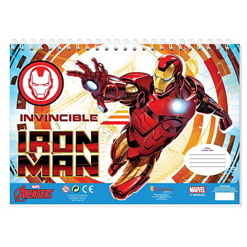 Avengers Marvel Målarbok med Klistermärken Iron Man