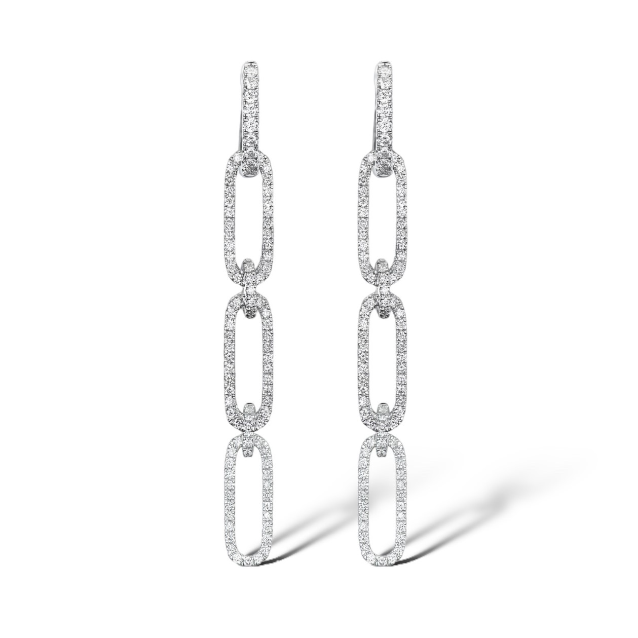 DIAMOND LINK EARRINGS