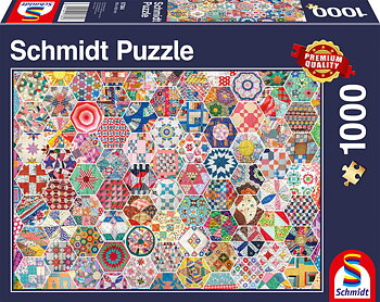 Amarican patchwork quilt 1000 Bitar Schmidt