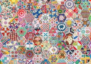 Amarican patchwork quilt 1000 Bitar Schmidt
