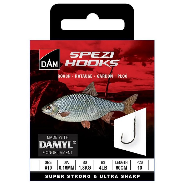 DAM Spezi Hooks To Nylon 10-pack - 5