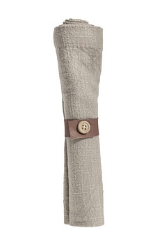 Almo Greige White Napkin