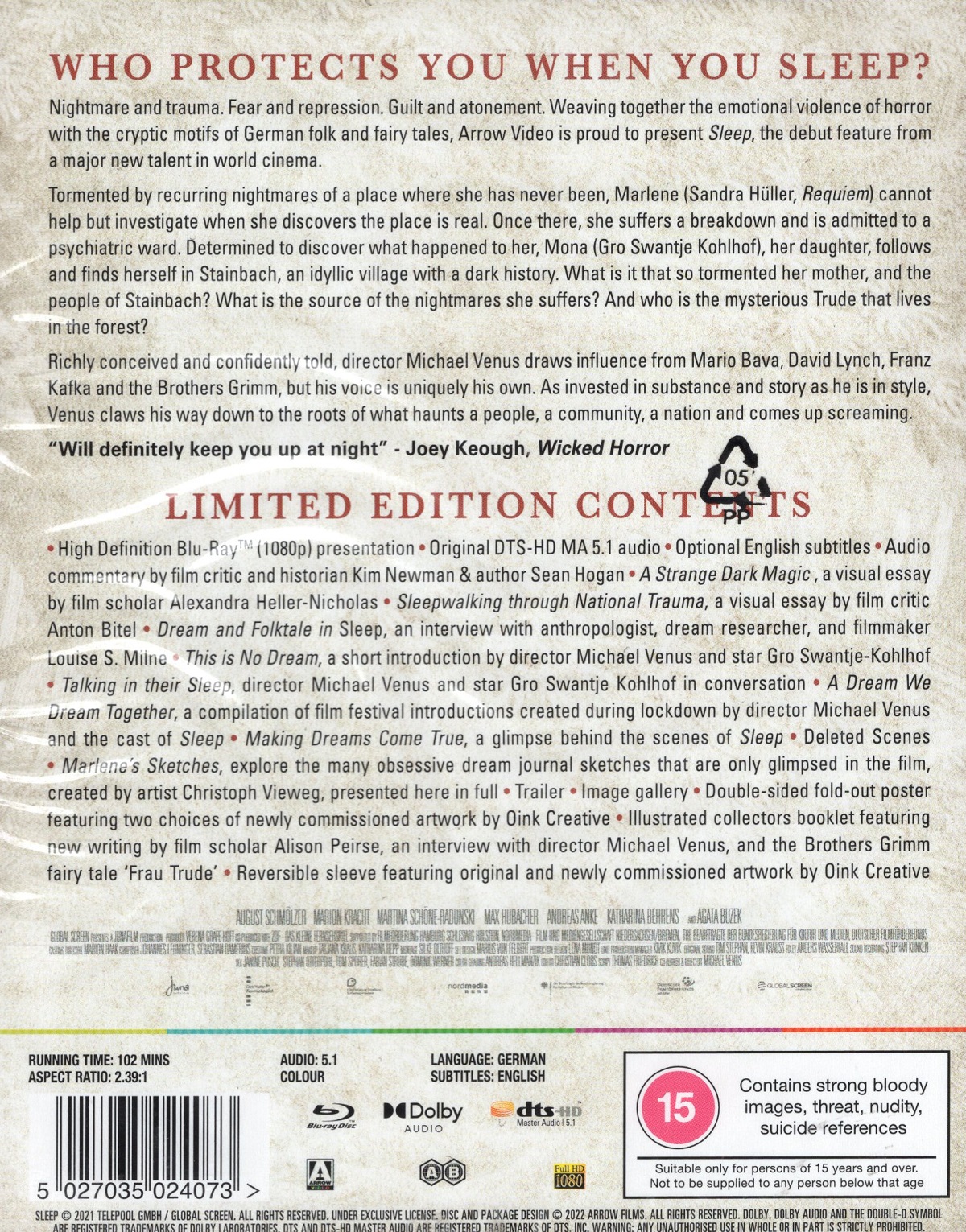 Sleep - Limited Edition (ej svensk text) (Blu-ray) - 2
