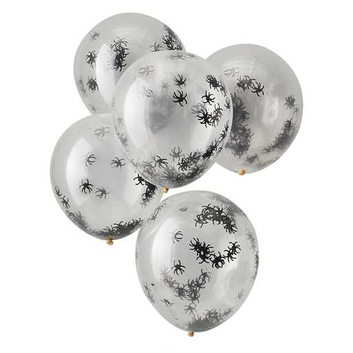 Konfettiballonger Halloween Spindlar - 2
