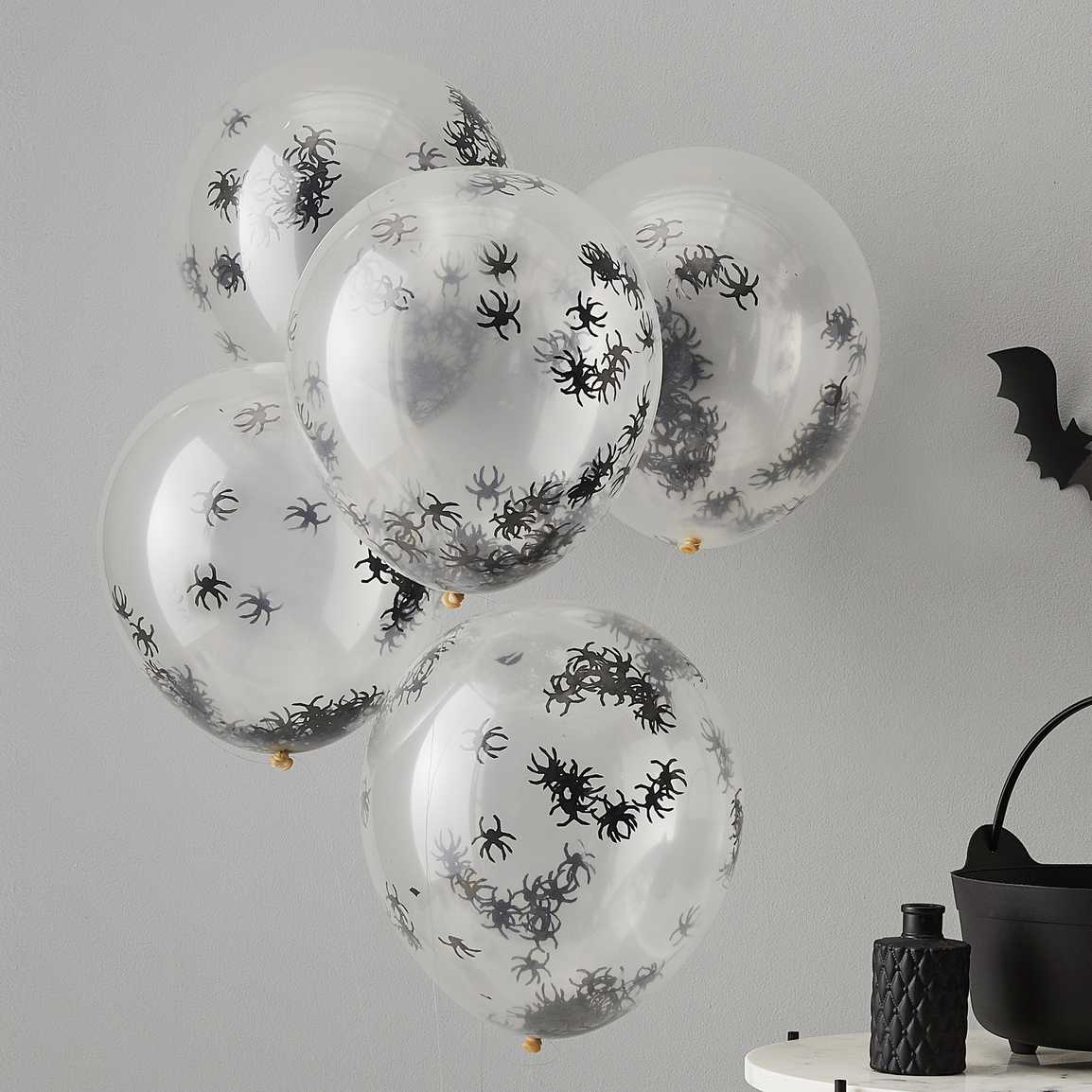 Konfettiballonger Halloween Spindlar