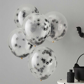 Konfettiballonger Halloween Spindlar