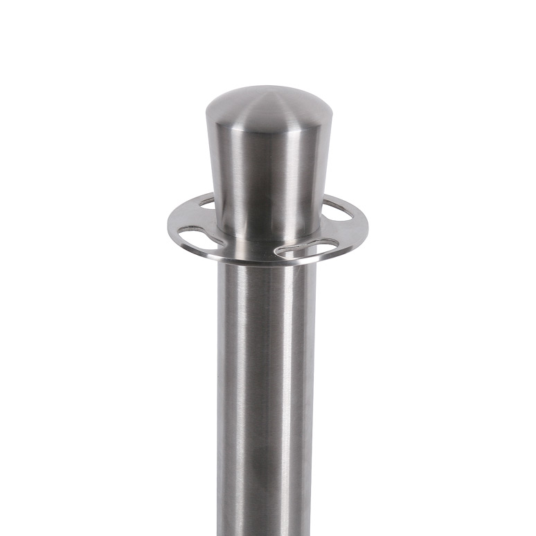 Avspärrningsstolpe Chrome för rep med karbinkrok - 2