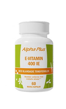 E-vitamin 400 IE 60 kap, Alpha Plus