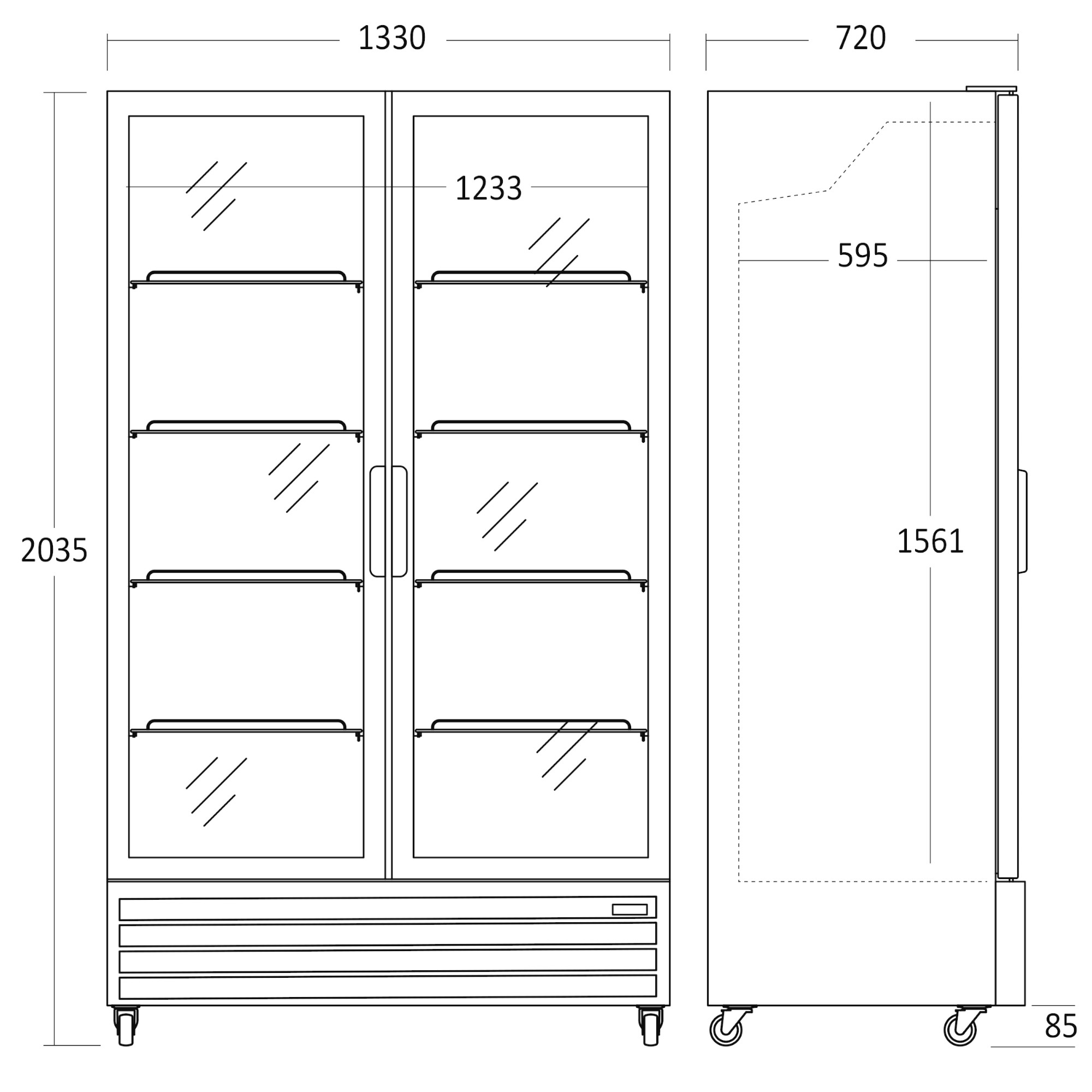 Displaykyl SD 1326 BE, 1093 liter - 3