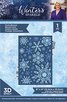 Winter's Sparkle Snowflake, 3D-Embossing folder, Crafter's Companion