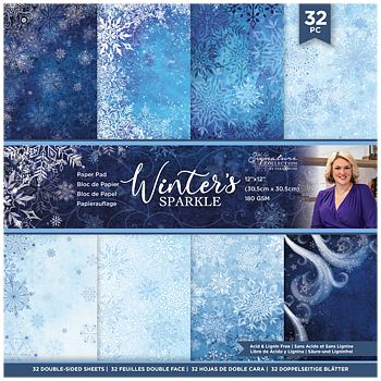 Winter's Sparkle 12"x12" block, Crafter's Companion
