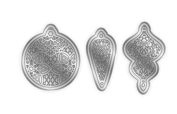 Beautiful Baubles, 6st dies, Frosty and Bright, Crafter's Companion