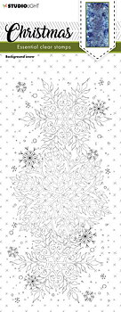 Background Snow, 10,5cmx21cm, Clear stamps, Studio Light