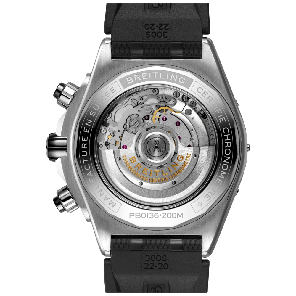 PB0136251C1S1 Breitling Super Chronomat B01 44 isblå baksida