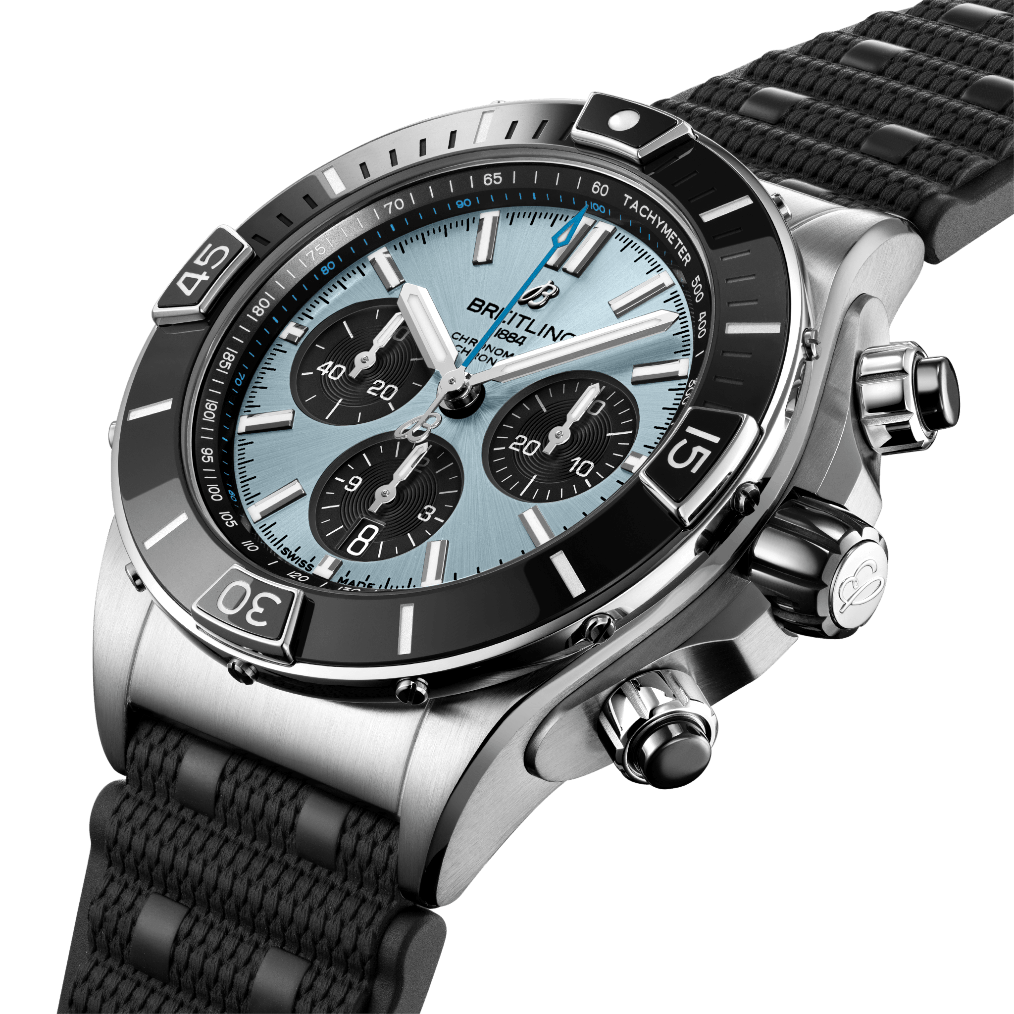 PB0136251C1S1 Breitling Super Chronomat B01 44 isblå sida