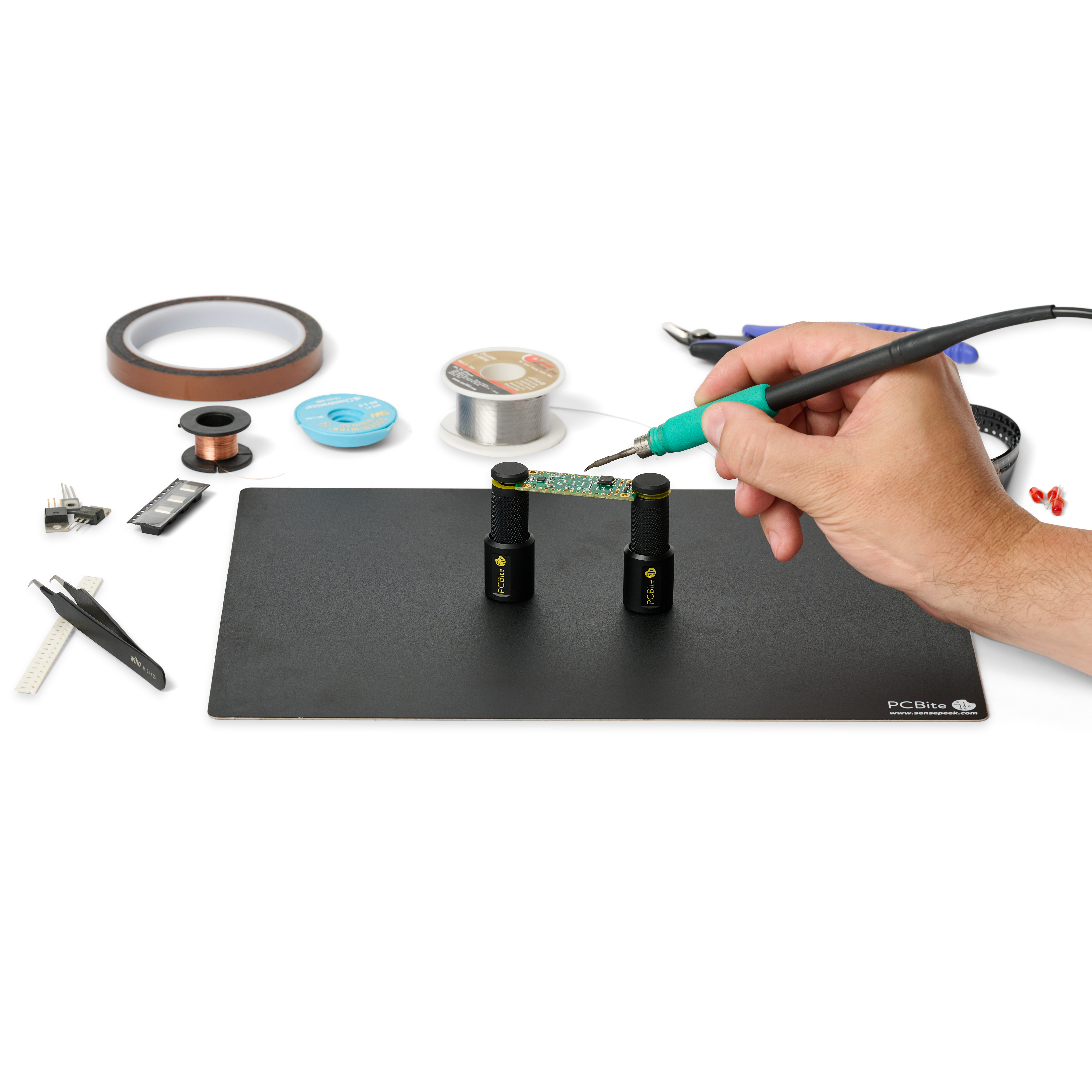 PCBite kit with 2x SQ500 500 MHz handsfree oscilloscope probes - 9
