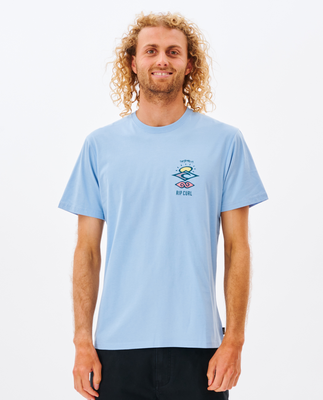 RIP CURL The Search Blue Graphic T Shirt Surf Skate Beach Sun Ocean Fi –  Shop Thrift World