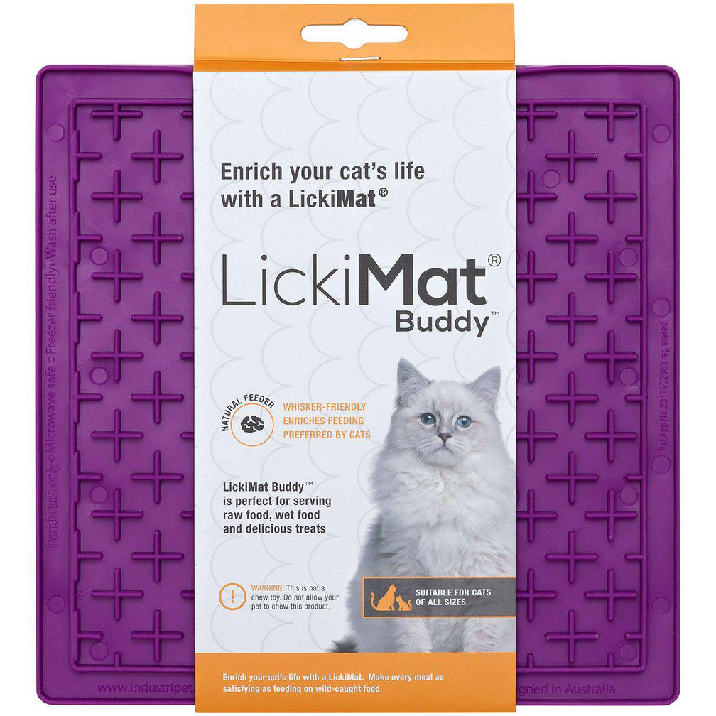 Lickimat Cat Buddy lila 20 x 20 cm