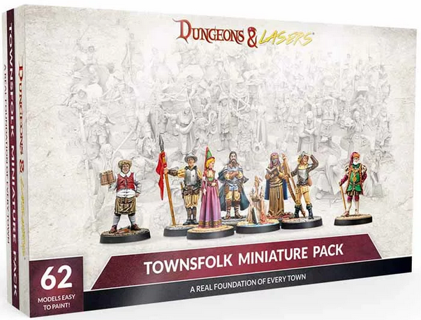 Dungeons & Lasers - Townsfolk Minature Pack