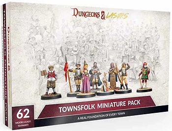 Dungeons & Lasers - Townsfolk Minature Pack