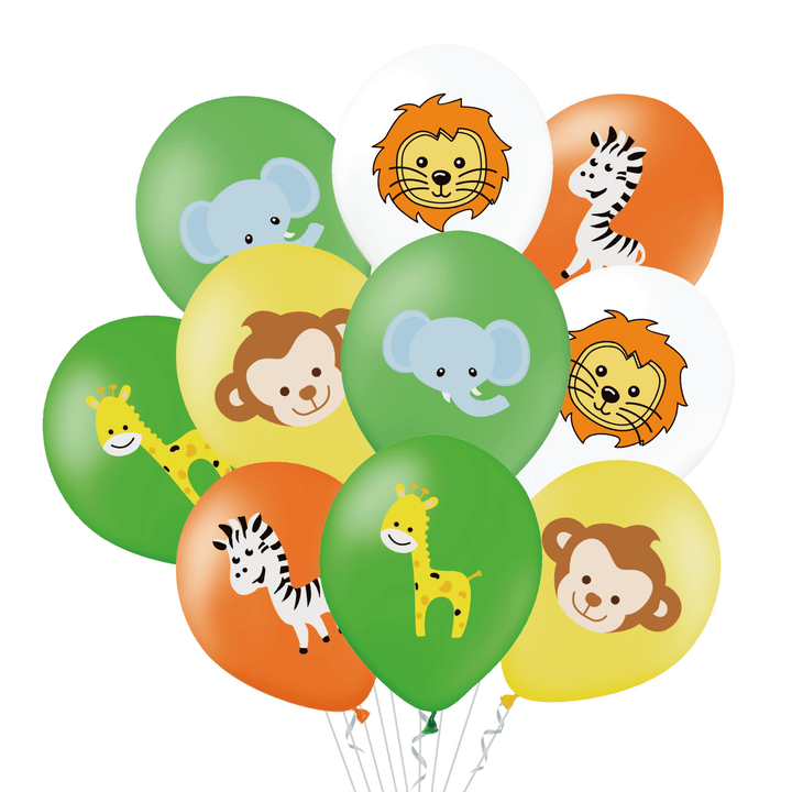Ballonger med djur mix 10-pack 30cm