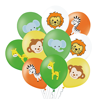 Ballonger med djur mix 10-pack 30cm
