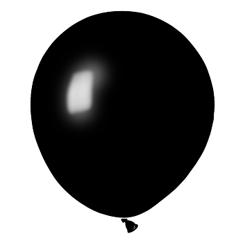 Stora Ballonger Svarta 45 cm 1-pack