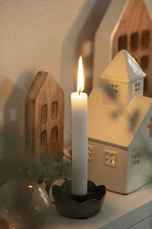 Huslykta - Lykta Kyrka - Vit - Keramik - 21x12,5 cm - 9