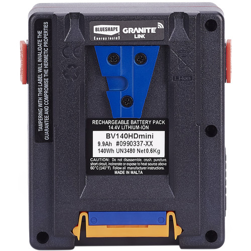 BLUESHAPE GRANITE MINI 14.4V 140Wh V-Mount Li-Ion Battery - 2