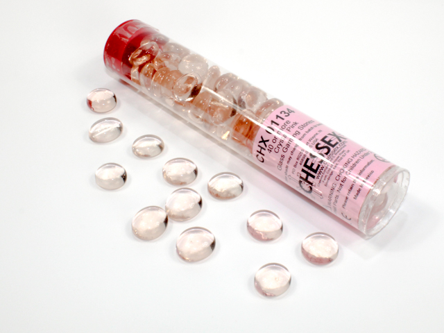 Chessex: Translucent Pink Glass Stones