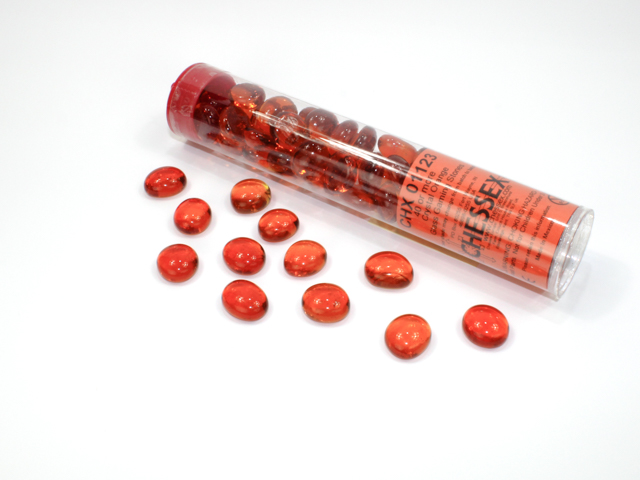 Chessex: Translucent Orange Glass Stones