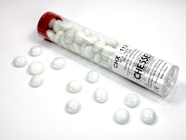 Chessex: Opaque White Glass Stones