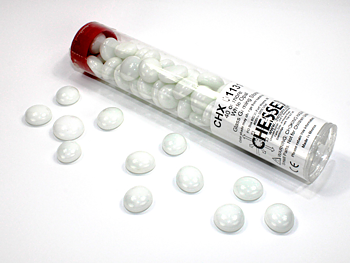 Chessex: Opaque White Glass Stones