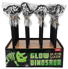 Dinosaurie penna Glow in the dark 1 st