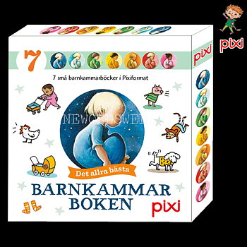 Barnkammarboken PIXIBOX - 7 stycken Pixiböcker TT