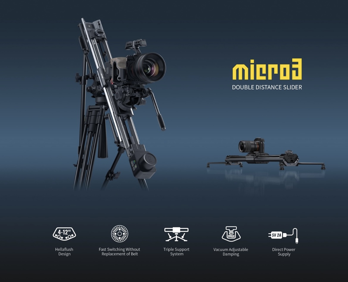 Zeapon Micro3 E500 Motorized Double Distance Slider 59cm - 3