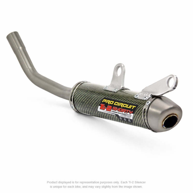 PRO CIRCUIT Ti-2 Muffler Carbon Kevlar/Titanium End Cap EXC 250 300 TE 250 300 SX 250 TC 300