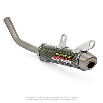 PRO CIRCUIT Ti-2 Muffler Carbon Kevlar/Titanium End Cap EXC 250 300 TE 250 300 SX 250 TC 300