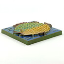 Willi Fischer (1960s) Colorful Wall Plaque with Joyous Fish 20 cm
