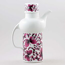 Olle Alberius (Grace 1970) Segmented Coffee Pot with Cerise Butterfly Decor 25 cm