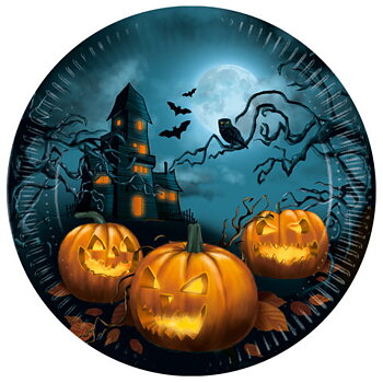 Papptallrikar Halloween Pumpor