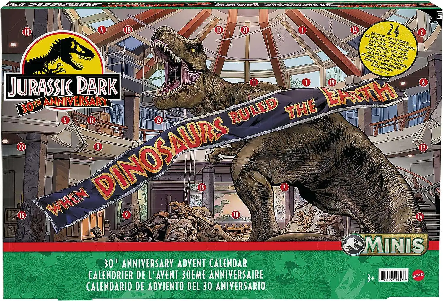 Jurassic Park Minis 30th Anniversary Adventskalender 2023