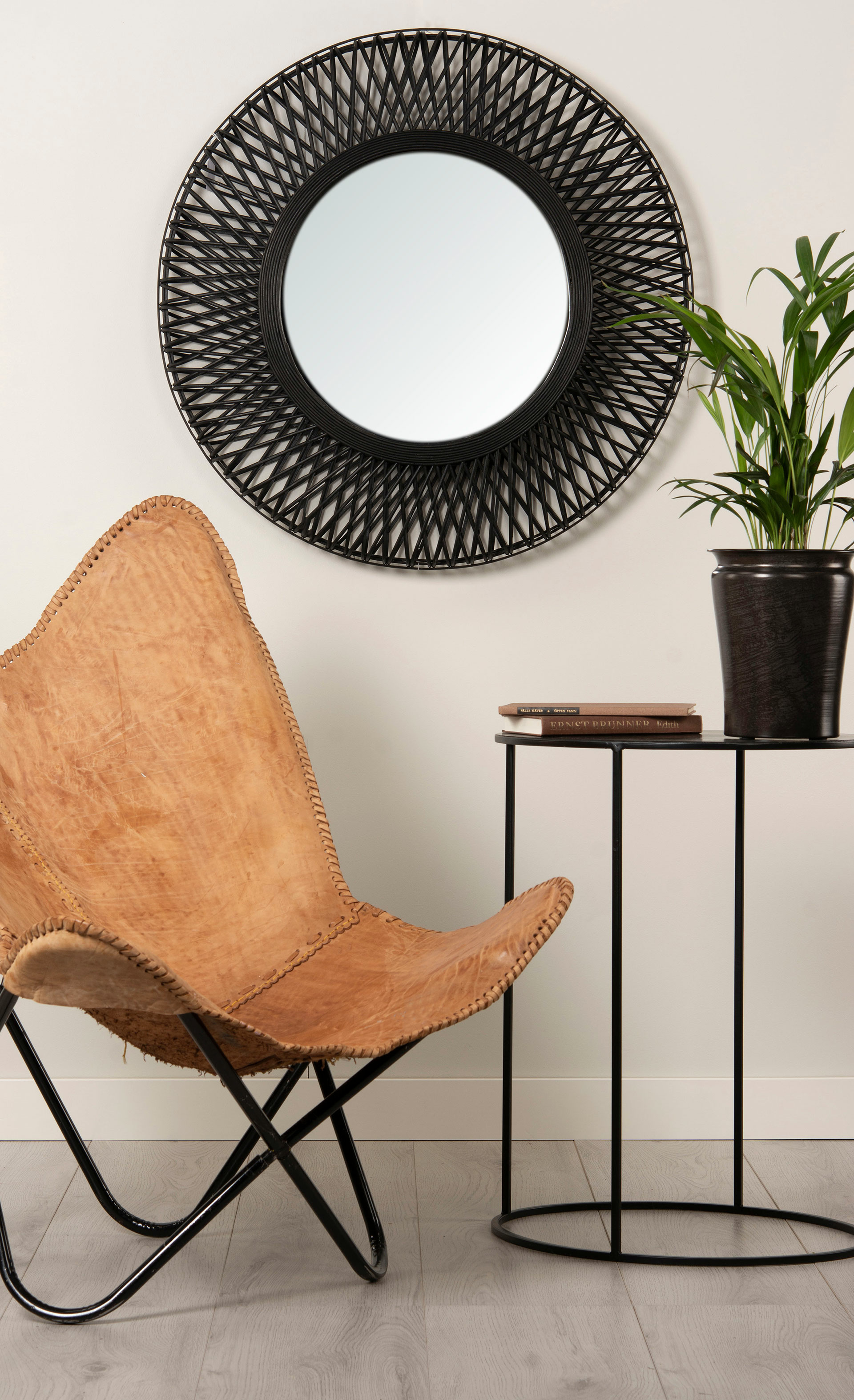 Spegel / Bambu / Svart
