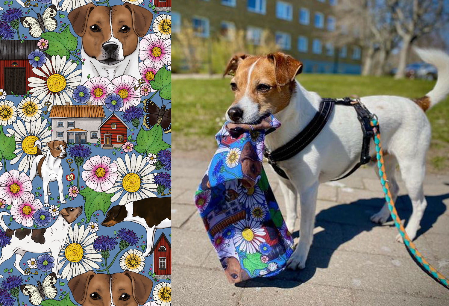 Tub / multiscarf Dansk-svensk gårdshund - 3