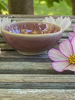Small dip bowl, old rose