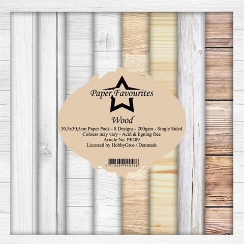 Paper Favourites Wood 12x12 Inch Paper Pack 